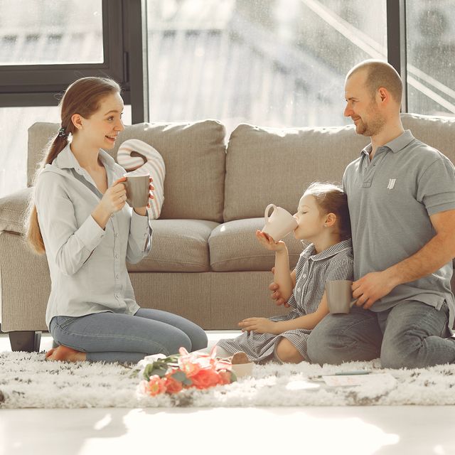 Family enjoying peace of mind at home